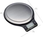 Amazon Basics Digital Kitchen Scale with LCD Display, Batteries Included, Weighs up to 11 pounds, Black and Stainless Steel - Image 6