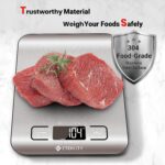 Etekcity Food Kitchen Scale, Digital Grams and Ounces for Weight Loss, Baking, Cooking, Keto and Meal Prep, LCD Display, Medium, 304 Stainless Steel - Image 7